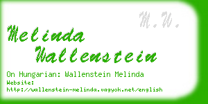 melinda wallenstein business card